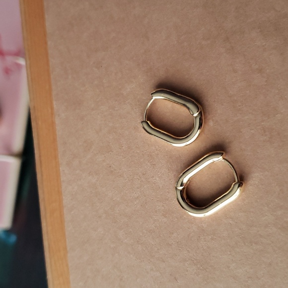 HOUSE OF HARLOW 14K Gold-Plated Hoop Earrings - Picture 4 of 8